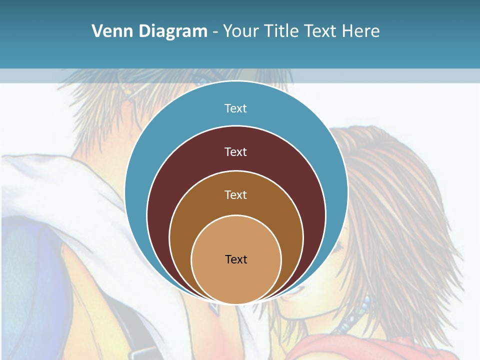 A Couple Of Anime Characters Standing Next To Each Other PowerPoint Template