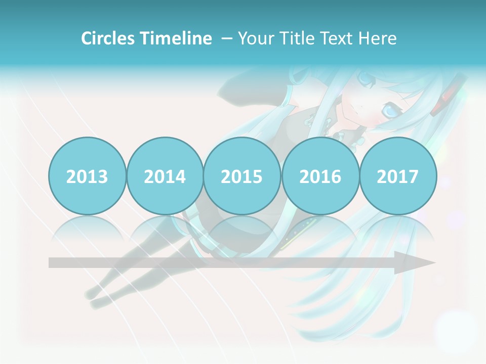 A Woman With Blue Hair Is Posing For A Picture PowerPoint Template