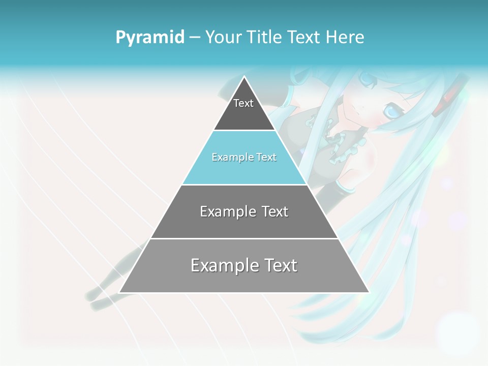 A Woman With Blue Hair Is Posing For A Picture PowerPoint Template