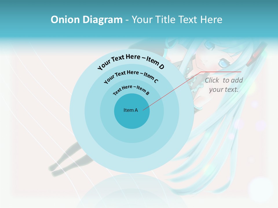 A Woman With Blue Hair Is Posing For A Picture PowerPoint Template