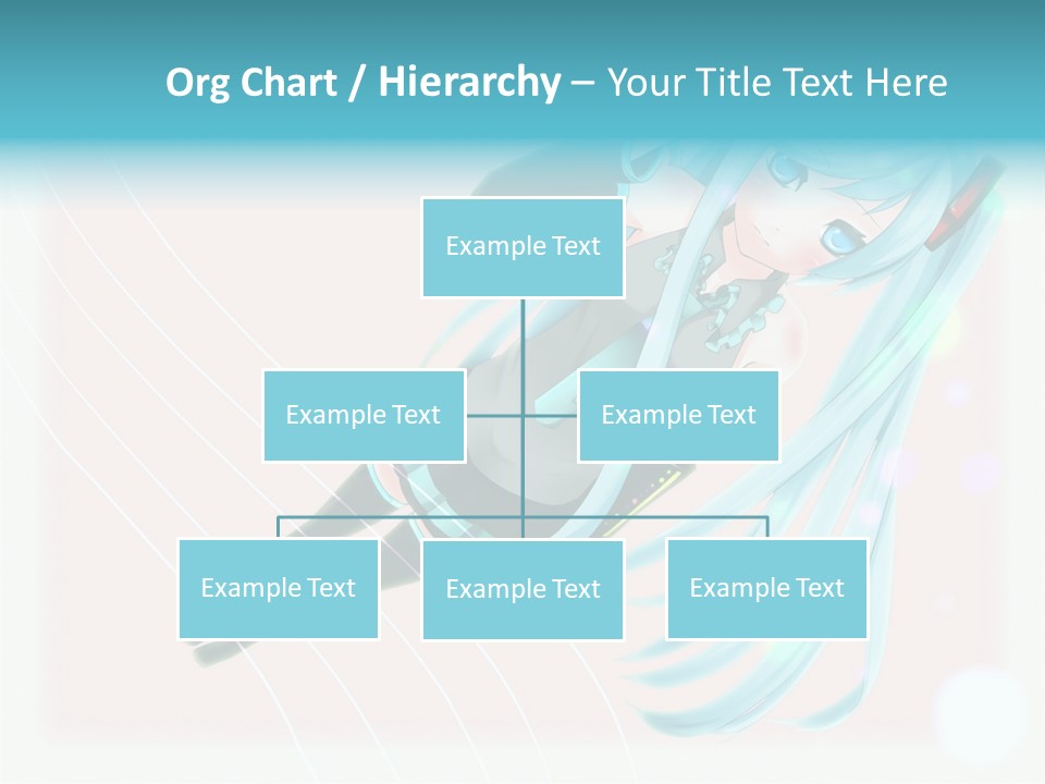 A Woman With Blue Hair Is Posing For A Picture PowerPoint Template