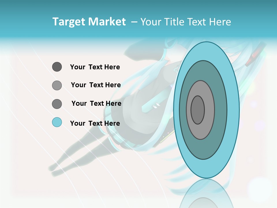 A Woman With Blue Hair Is Posing For A Picture PowerPoint Template