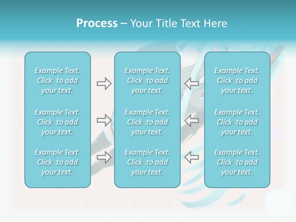 A Woman With Blue Hair Is Posing For A Picture PowerPoint Template