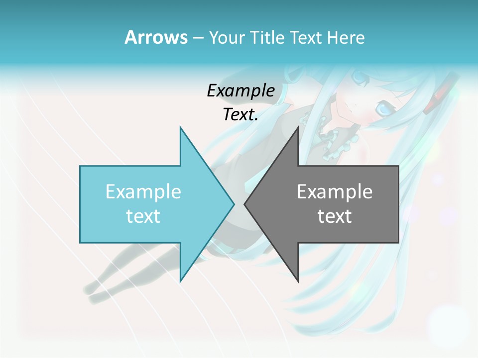 A Woman With Blue Hair Is Posing For A Picture PowerPoint Template