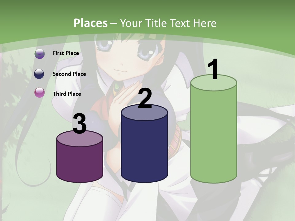 A Girl In A Purple Dress Sitting On The Ground PowerPoint Template