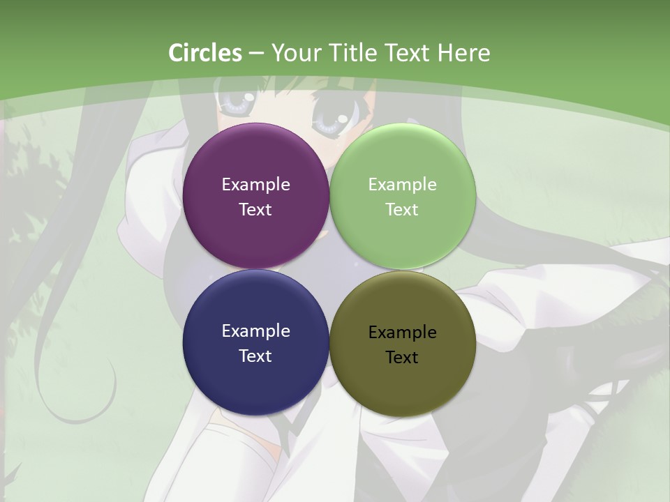 A Girl In A Purple Dress Sitting On The Ground PowerPoint Template