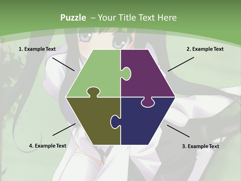 A Girl In A Purple Dress Sitting On The Ground PowerPoint Template