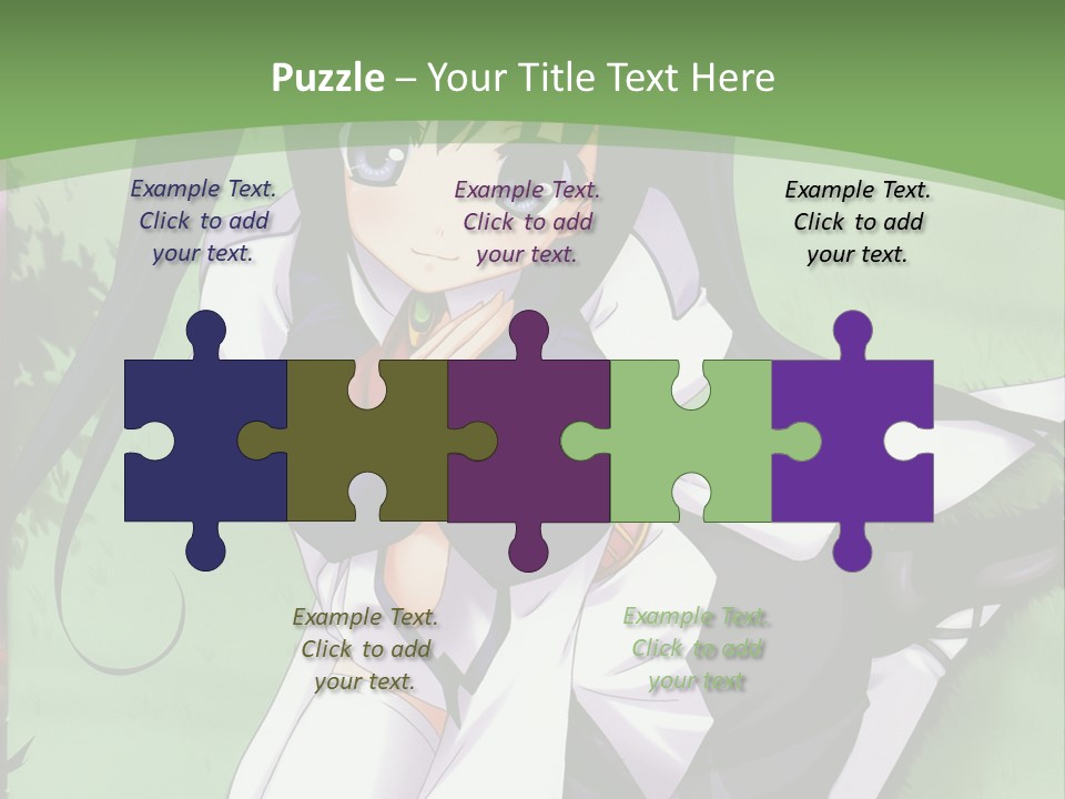 A Girl In A Purple Dress Sitting On The Ground PowerPoint Template