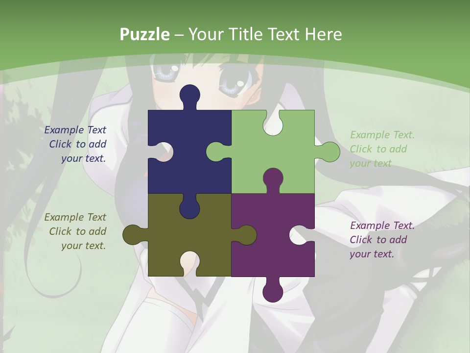 A Girl In A Purple Dress Sitting On The Ground PowerPoint Template