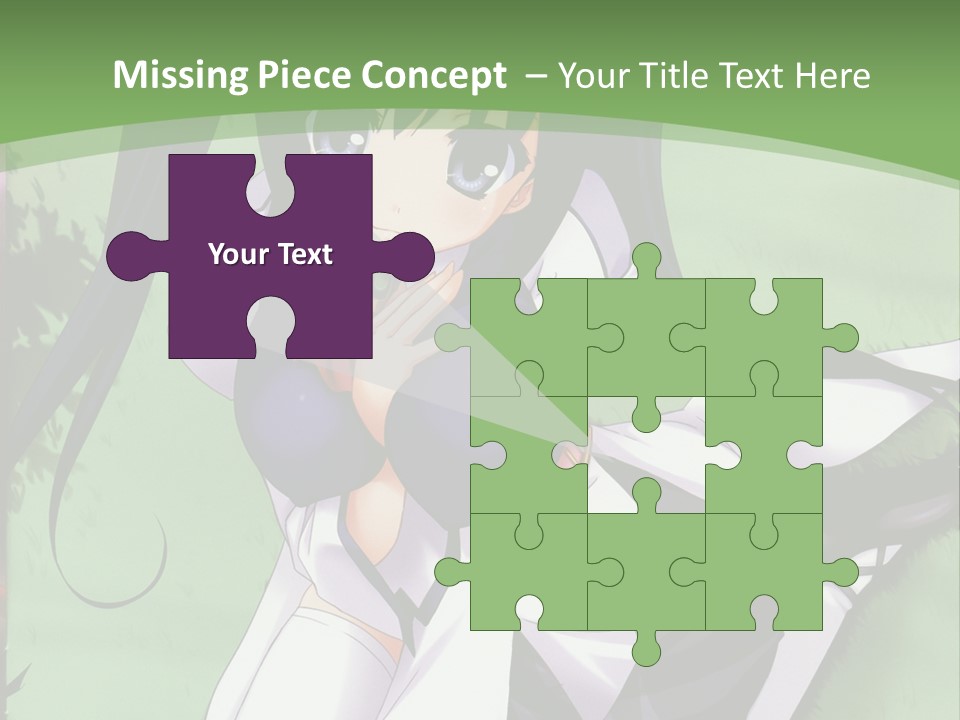 A Girl In A Purple Dress Sitting On The Ground PowerPoint Template