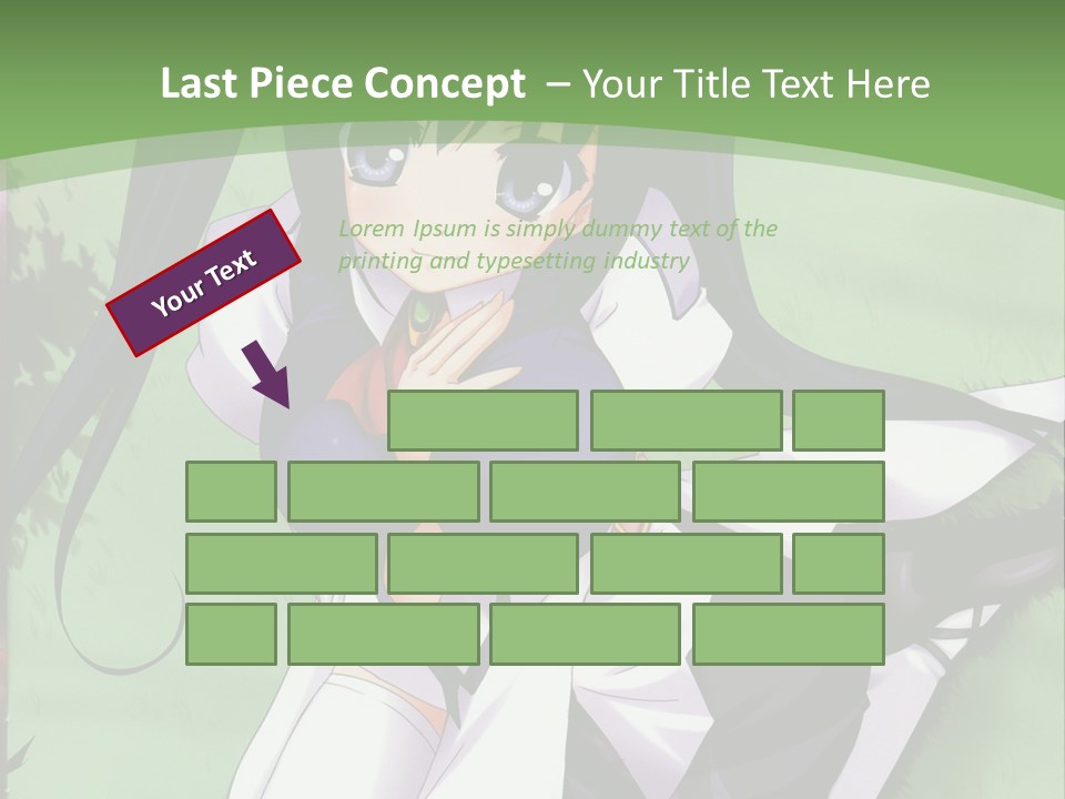 A Girl In A Purple Dress Sitting On The Ground PowerPoint Template