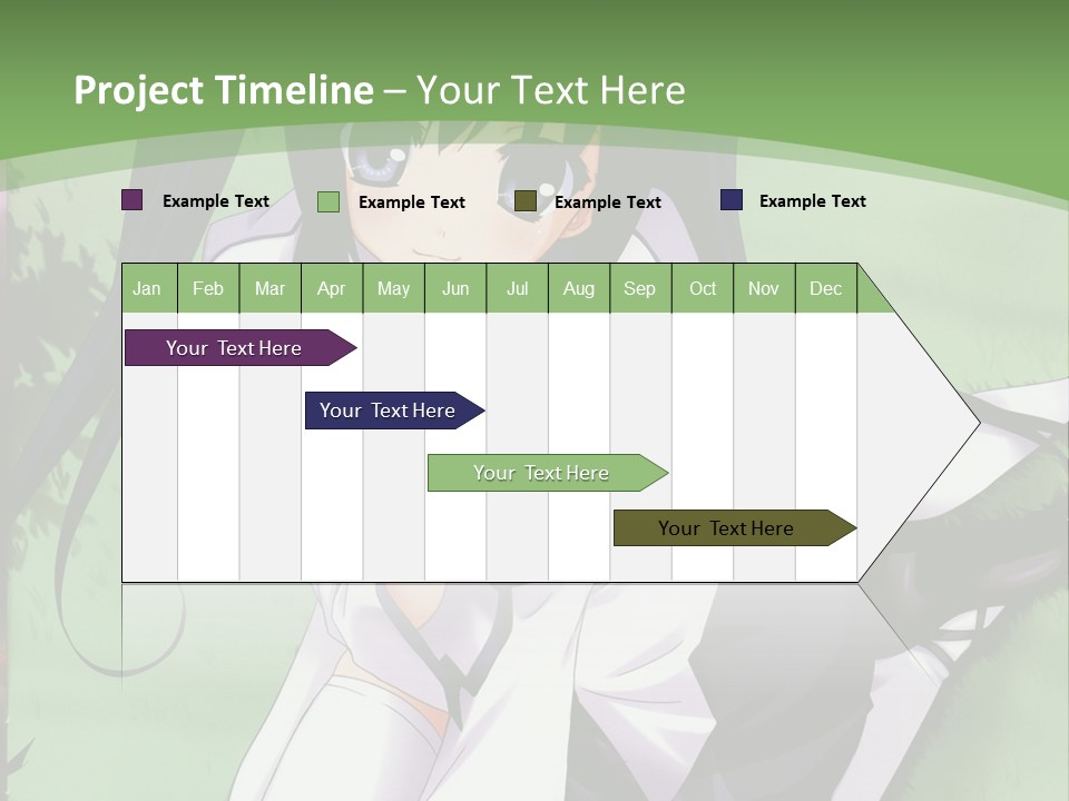 A Girl In A Purple Dress Sitting On The Ground PowerPoint Template