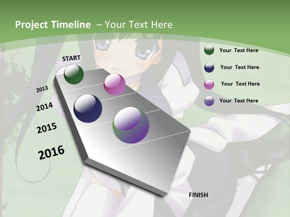 A Girl In A Purple Dress Sitting On The Ground PowerPoint Template