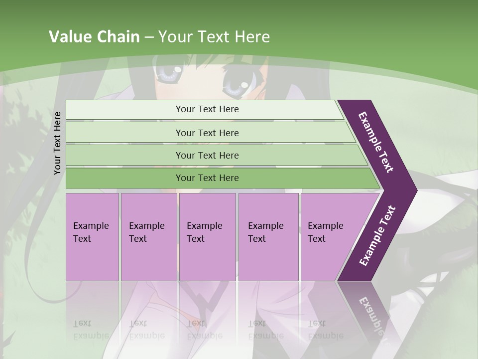 A Girl In A Purple Dress Sitting On The Ground PowerPoint Template