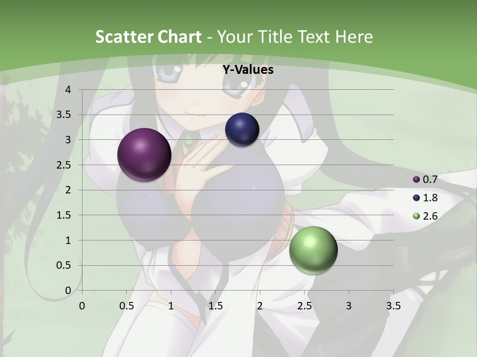 A Girl In A Purple Dress Sitting On The Ground PowerPoint Template