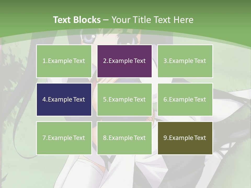 A Girl In A Purple Dress Sitting On The Ground PowerPoint Template