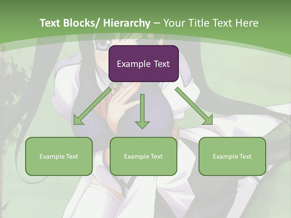 A Girl In A Purple Dress Sitting On The Ground PowerPoint Template