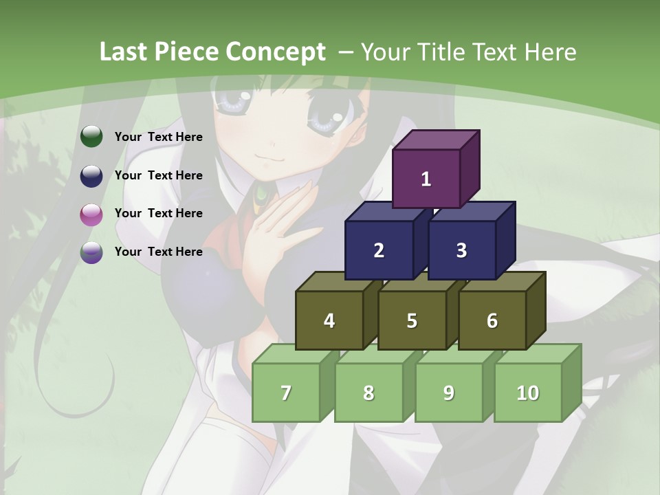 A Girl In A Purple Dress Sitting On The Ground PowerPoint Template