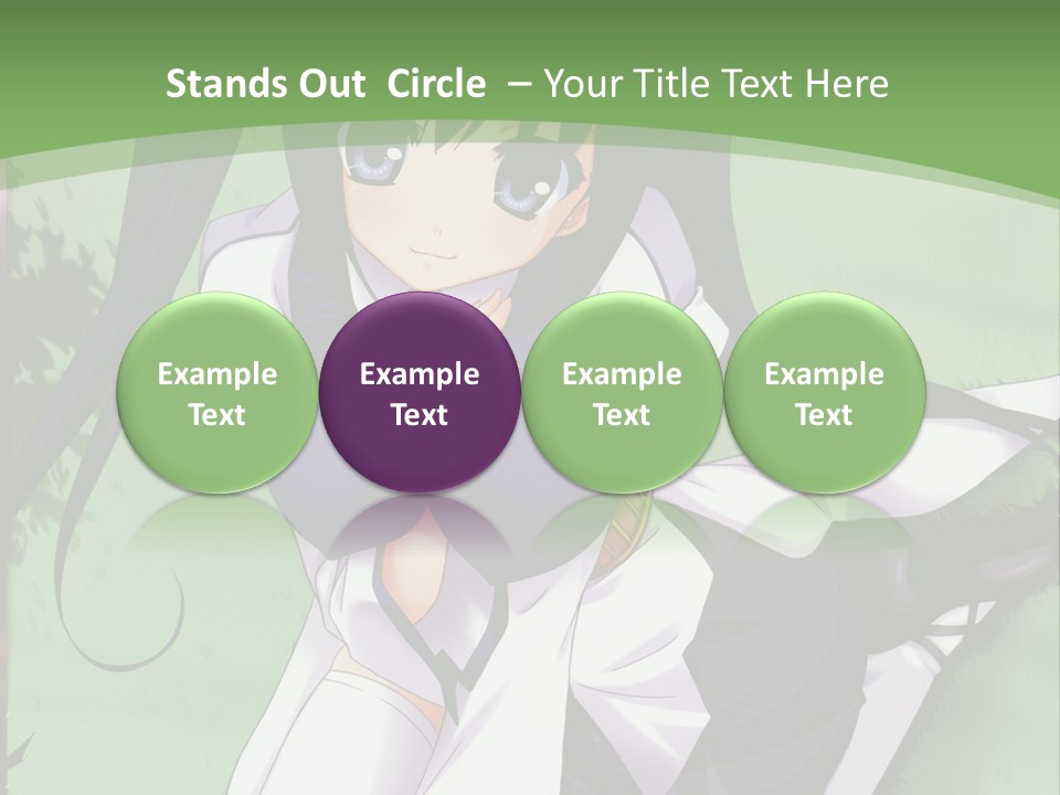 A Girl In A Purple Dress Sitting On The Ground PowerPoint Template