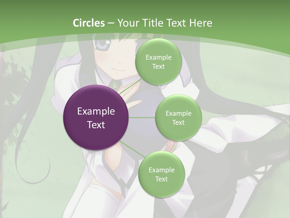 A Girl In A Purple Dress Sitting On The Ground PowerPoint Template