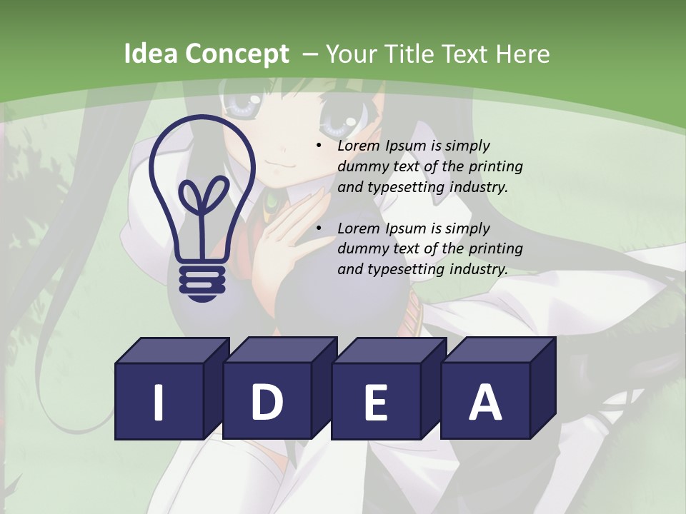 A Girl In A Purple Dress Sitting On The Ground PowerPoint Template