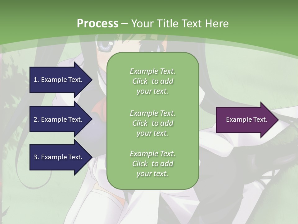 A Girl In A Purple Dress Sitting On The Ground PowerPoint Template