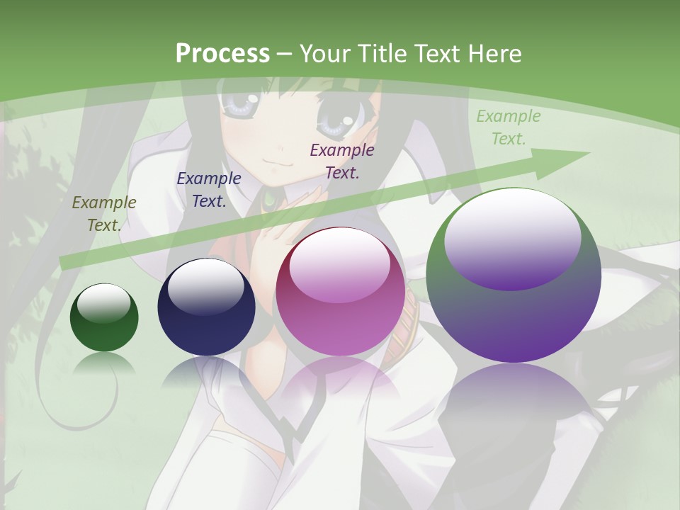 A Girl In A Purple Dress Sitting On The Ground PowerPoint Template