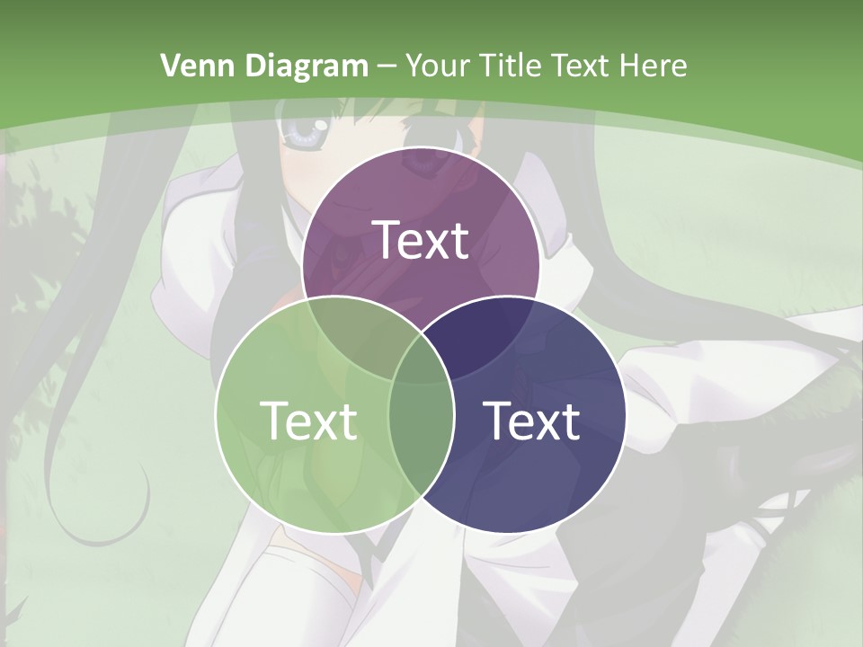 A Girl In A Purple Dress Sitting On The Ground PowerPoint Template