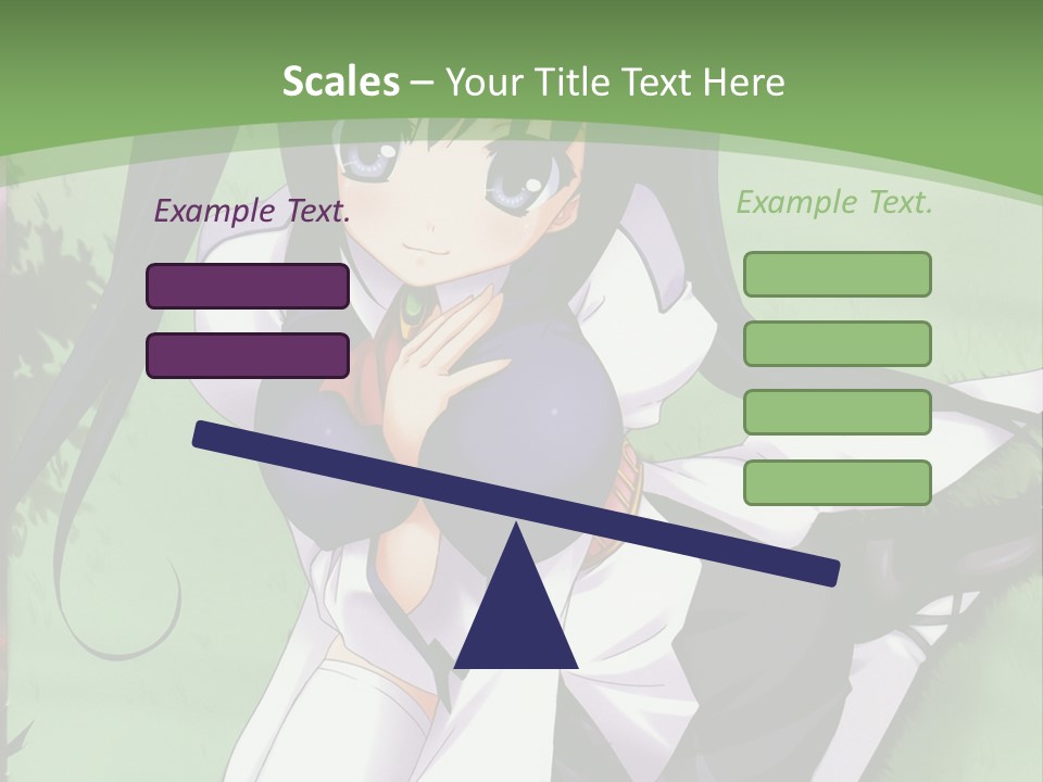 A Girl In A Purple Dress Sitting On The Ground PowerPoint Template