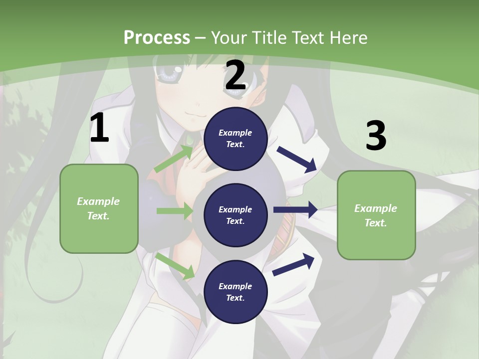 A Girl In A Purple Dress Sitting On The Ground PowerPoint Template