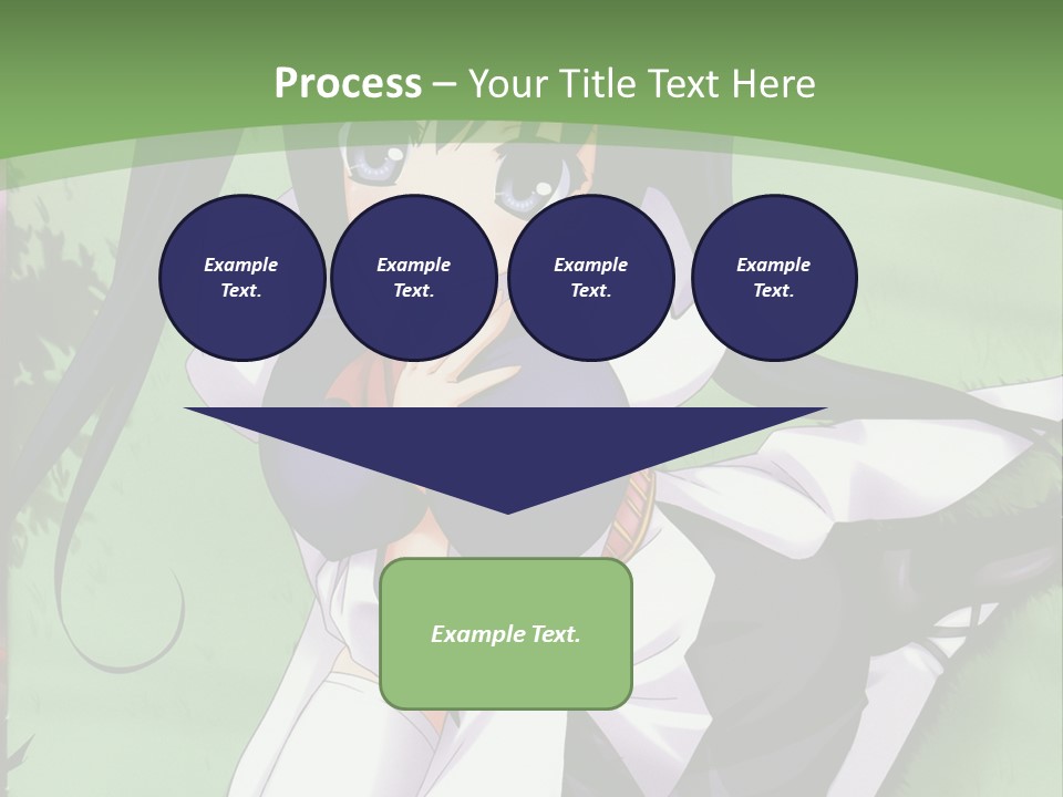 A Girl In A Purple Dress Sitting On The Ground PowerPoint Template