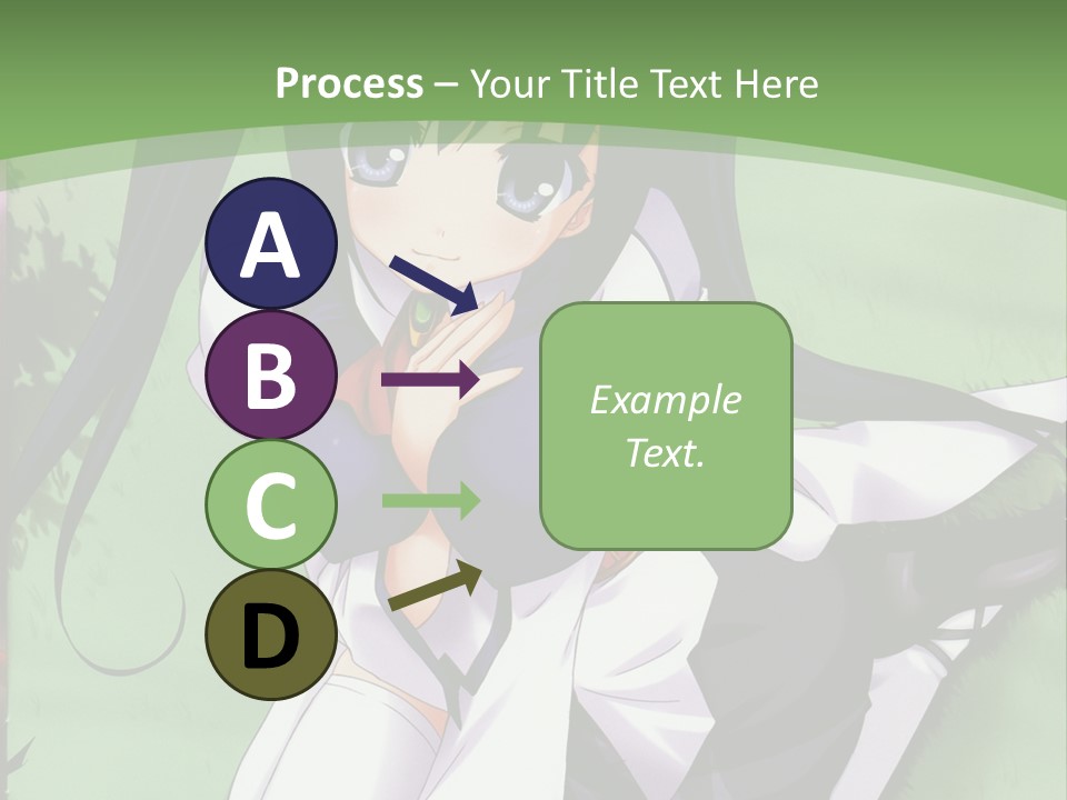 A Girl In A Purple Dress Sitting On The Ground PowerPoint Template