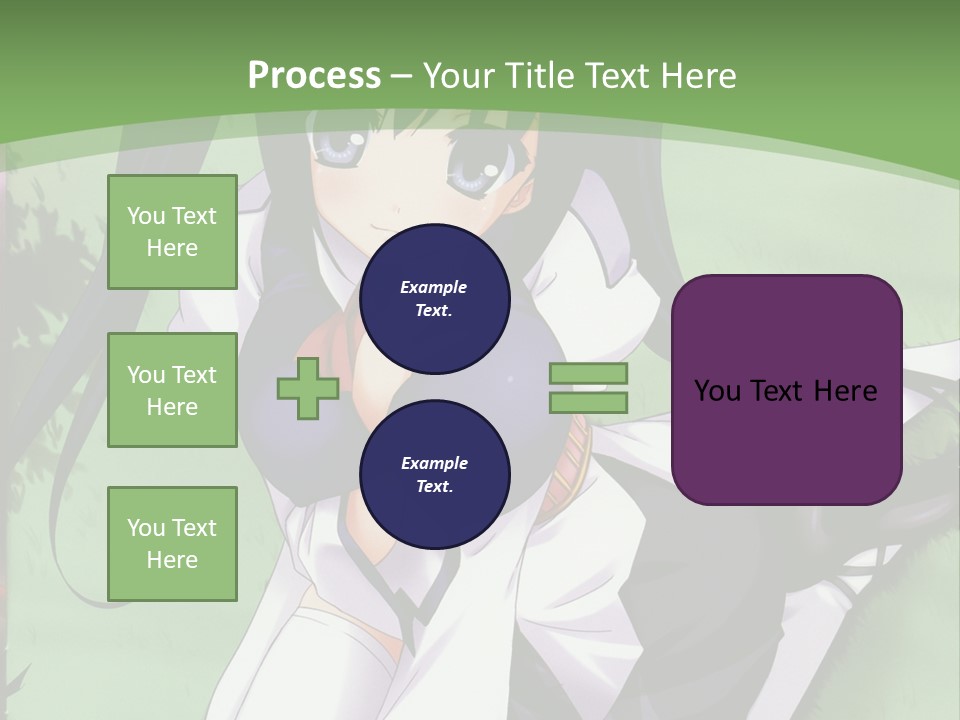 A Girl In A Purple Dress Sitting On The Ground PowerPoint Template