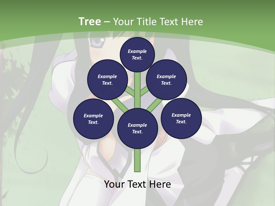 A Girl In A Purple Dress Sitting On The Ground PowerPoint Template