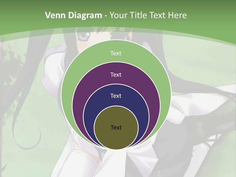 A Girl In A Purple Dress Sitting On The Ground PowerPoint Template