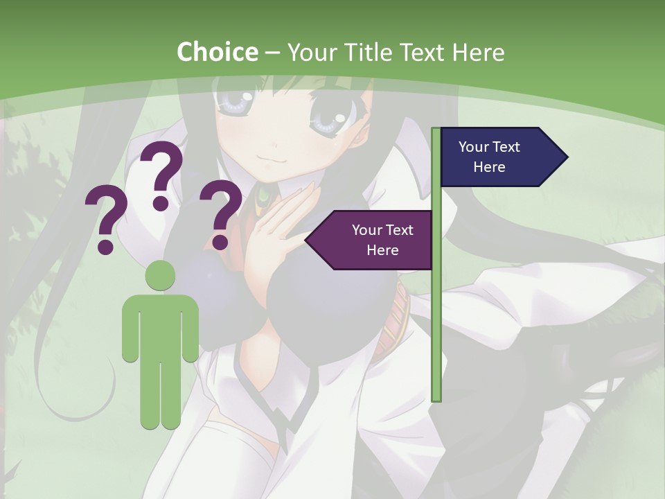 A Girl In A Purple Dress Sitting On The Ground PowerPoint Template