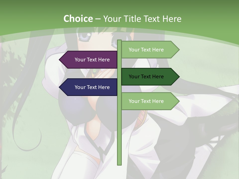 A Girl In A Purple Dress Sitting On The Ground PowerPoint Template