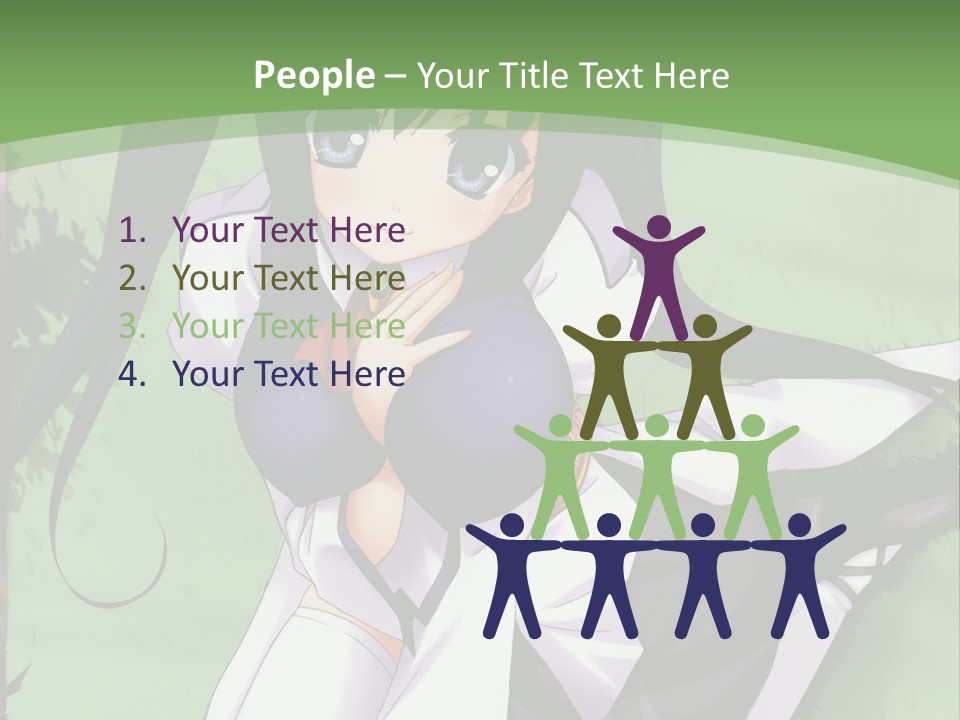 A Girl In A Purple Dress Sitting On The Ground PowerPoint Template