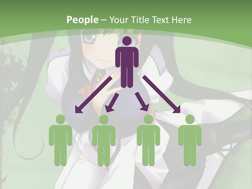 A Girl In A Purple Dress Sitting On The Ground PowerPoint Template