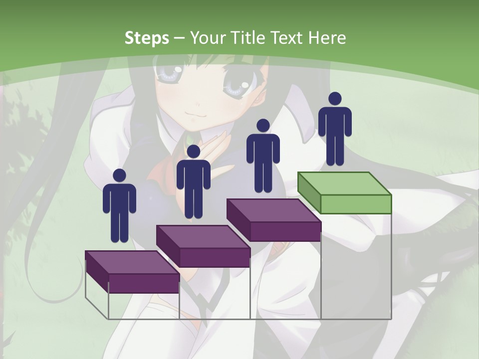 A Girl In A Purple Dress Sitting On The Ground PowerPoint Template