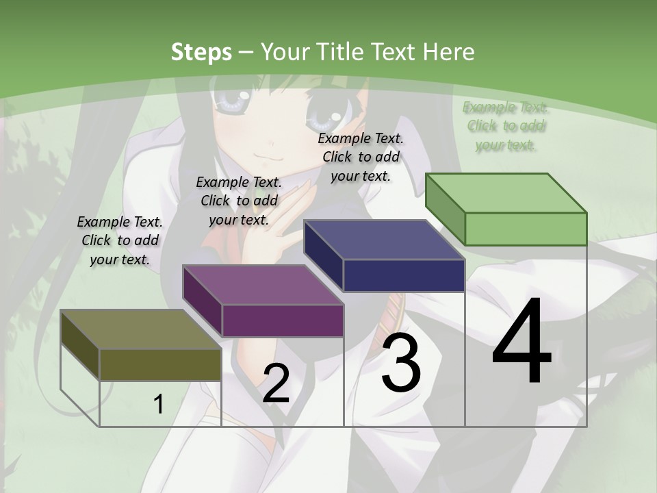 A Girl In A Purple Dress Sitting On The Ground PowerPoint Template