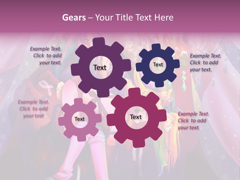 A Group Of Women Sitting Next To Each Other PowerPoint Template