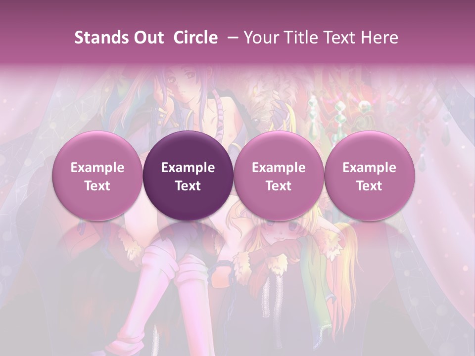 A Group Of Women Sitting Next To Each Other PowerPoint Template