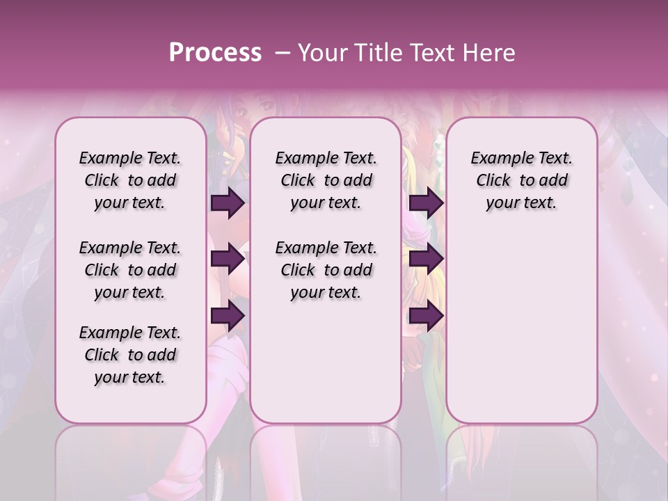 A Group Of Women Sitting Next To Each Other PowerPoint Template