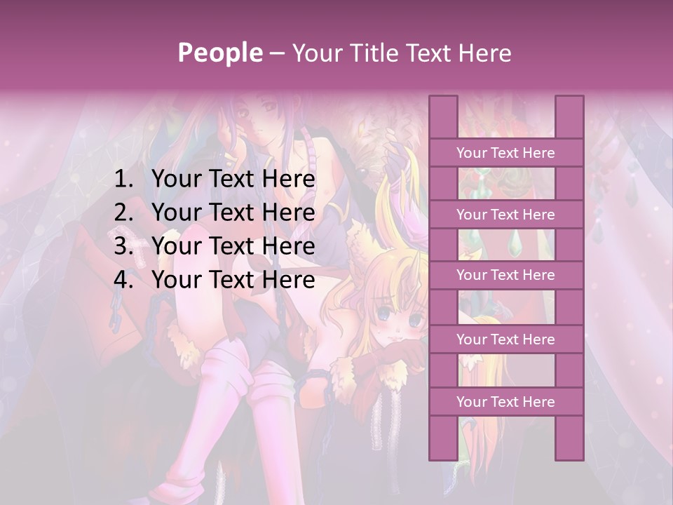 A Group Of Women Sitting Next To Each Other PowerPoint Template