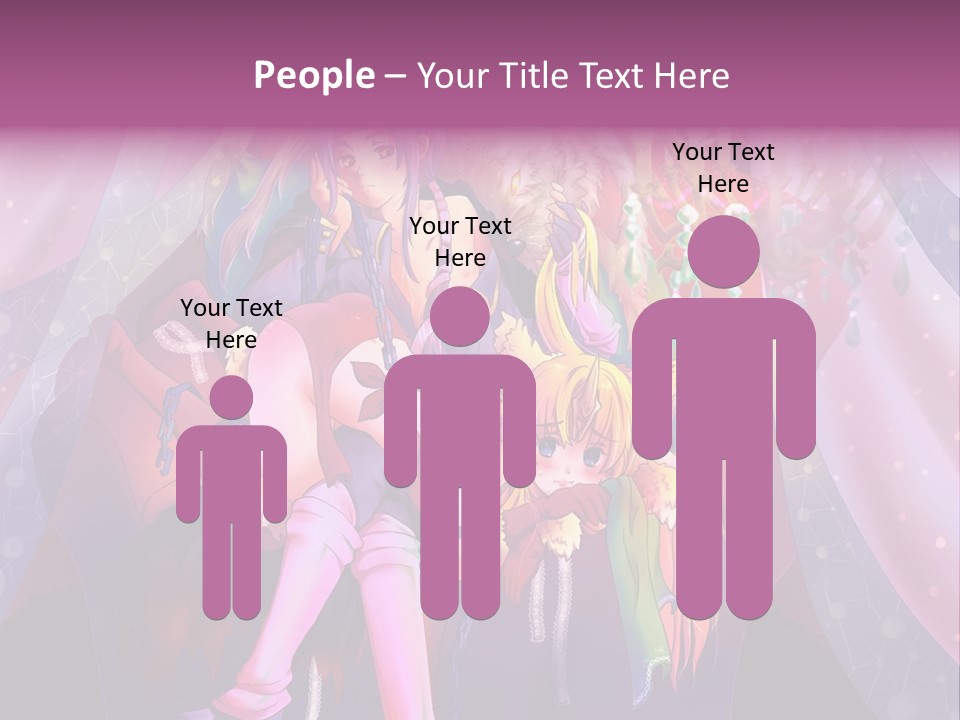 A Group Of Women Sitting Next To Each Other PowerPoint Template