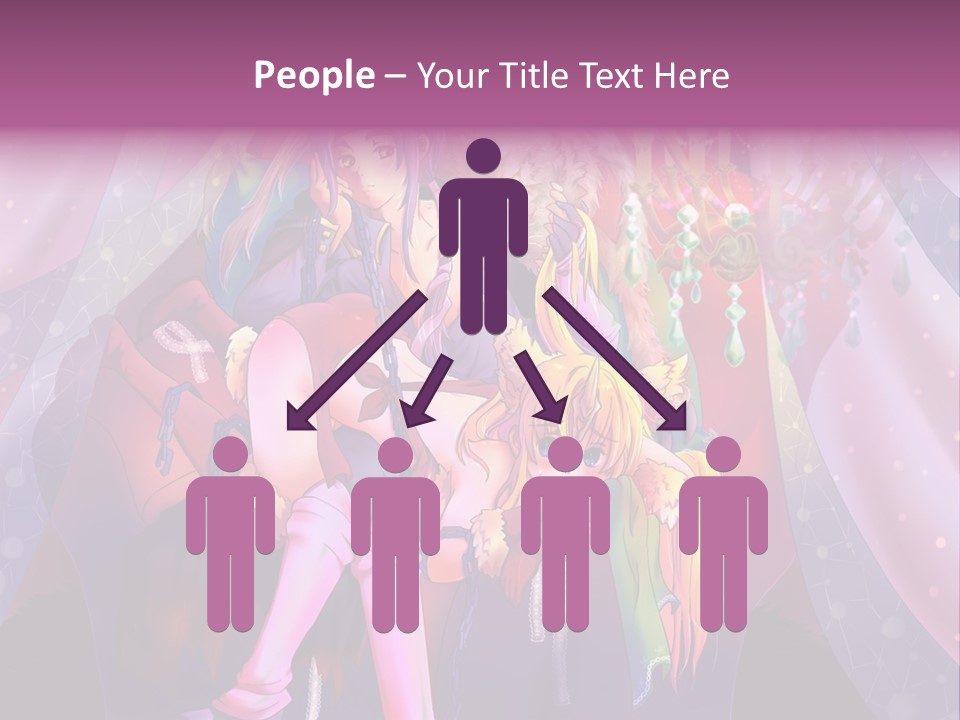 A Group Of Women Sitting Next To Each Other PowerPoint Template