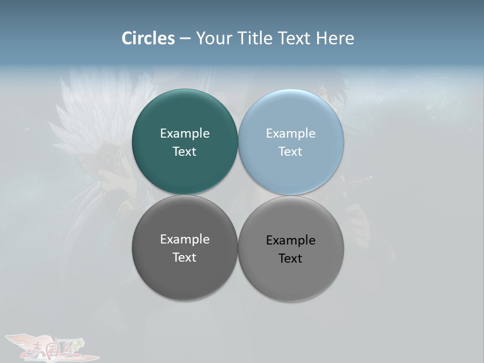 A Couple Of Anime Characters Standing Next To Each Other PowerPoint Template