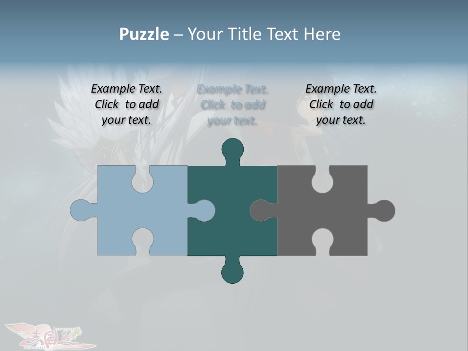 A Couple Of Anime Characters Standing Next To Each Other PowerPoint Template