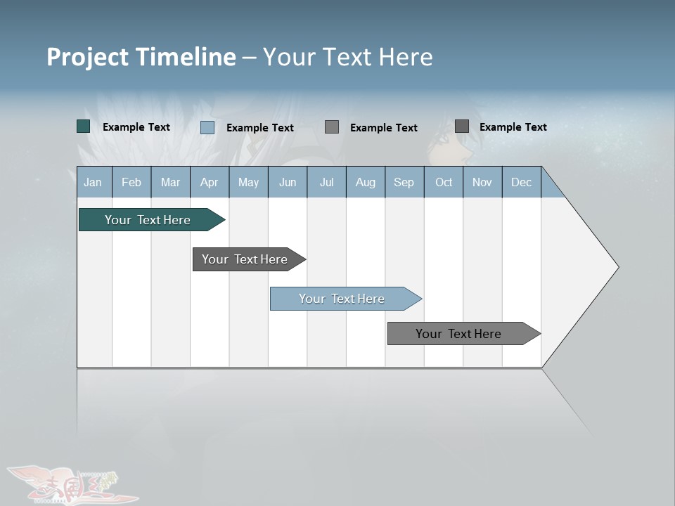 A Couple Of Anime Characters Standing Next To Each Other PowerPoint Template